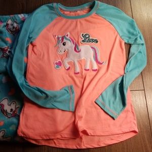 Unicorn fuzzy pajamas